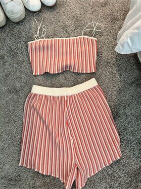 YLLW the Label Stripe Knit Set